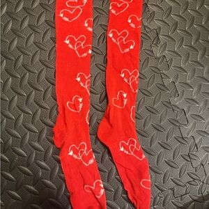 Red Heart Patterned Men's Socks